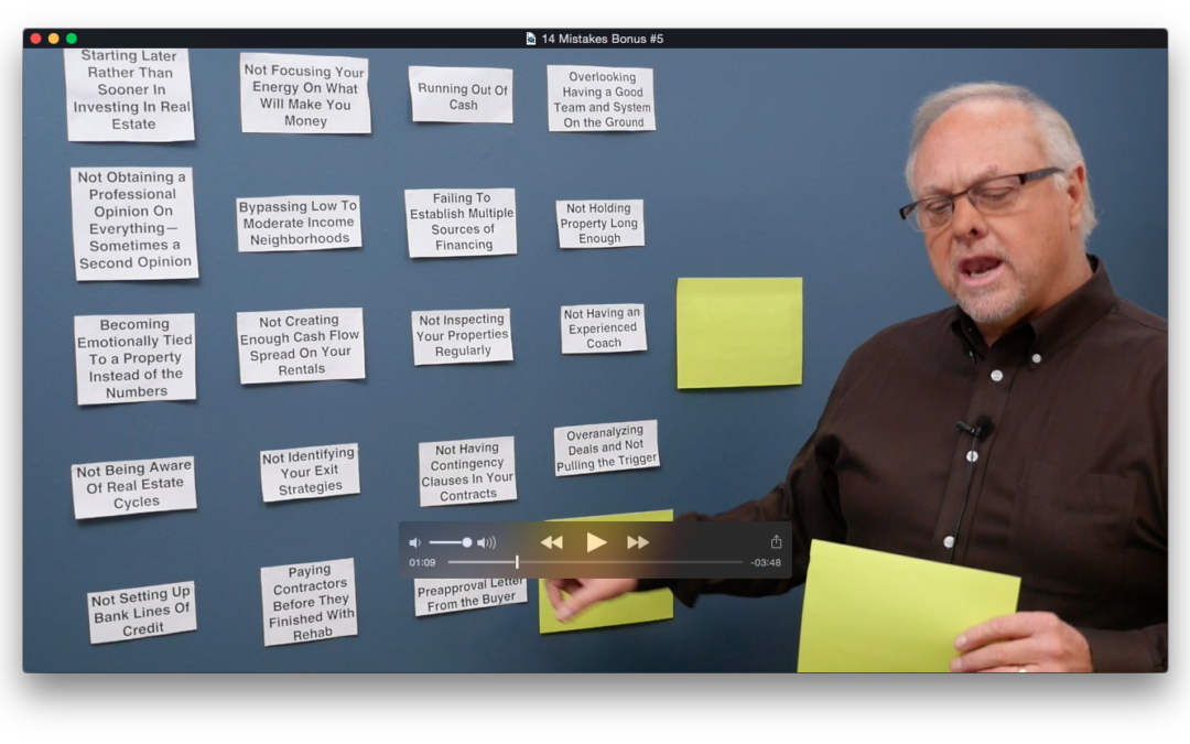 Bonus #5: 14 Mistakes New Real Estate Investors Make