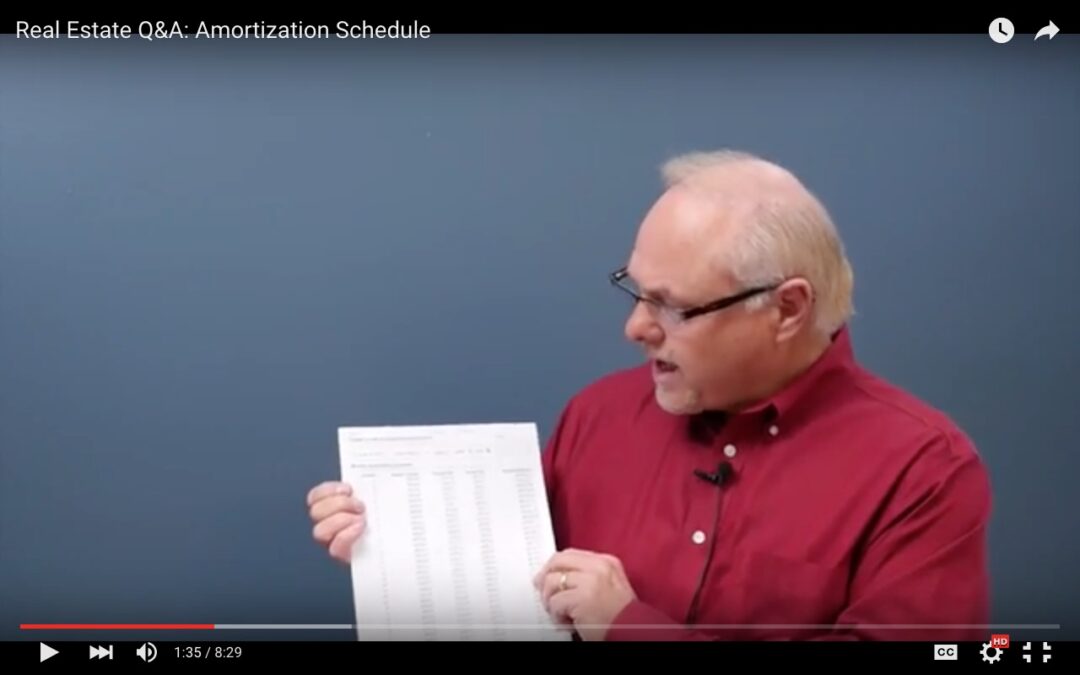 Real Estate Q&A: Amortization Schedules