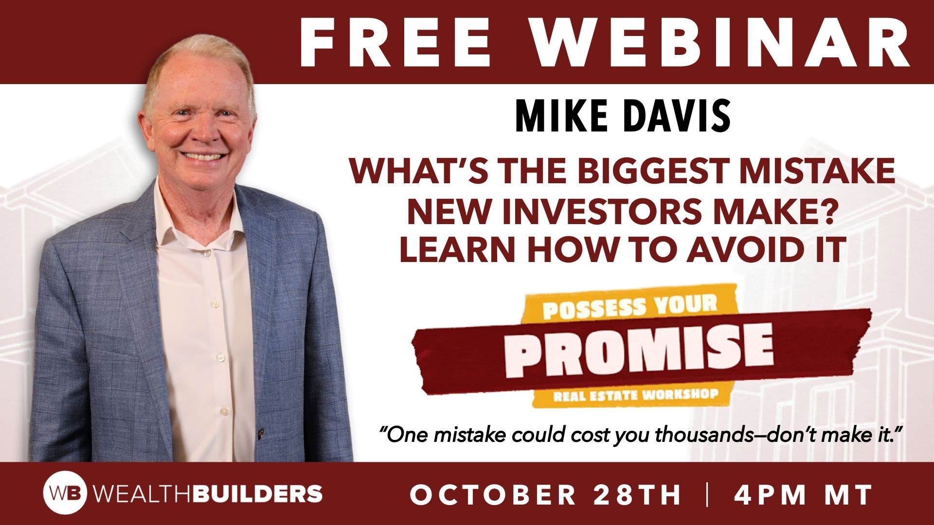 free real estate investing webinar october 28th