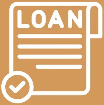 burnt orange background with icon and text that says "tricord loans to bank & banks loan to clients"